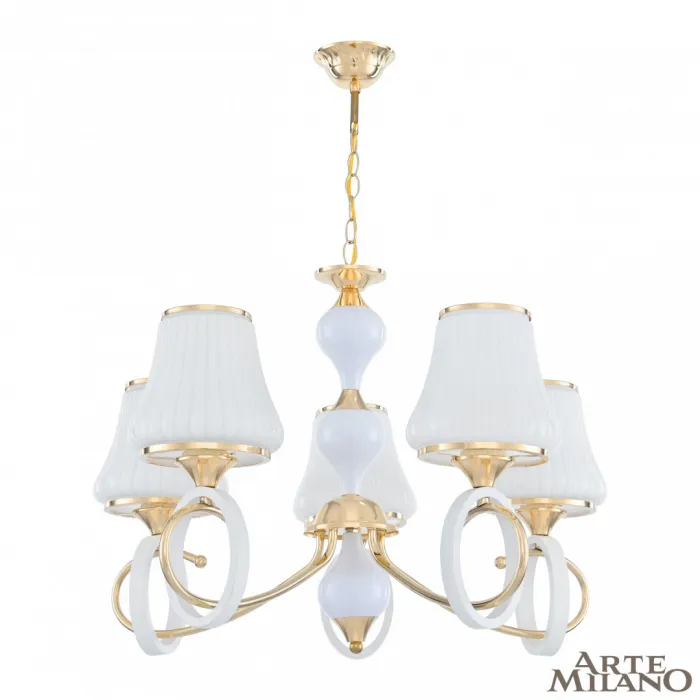 Люстра подвесная Arte Milano Florentia-2387 302387/5 Wh/Gd от ImperiumLoft