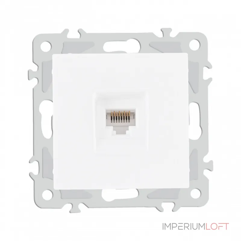 Розетка интернет, RJ45 206.45-1.white