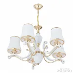 Подвесная люстра Arte Milano Florentia-3987 303987/5 Wh/Gd