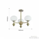 Люстра на штанге Arte Milano Neapolis-70307 270307/3 GD
