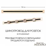 Встраиваемый шинопровод, 32A 250V 382301TB/100 Gold от ImperiumLoft
