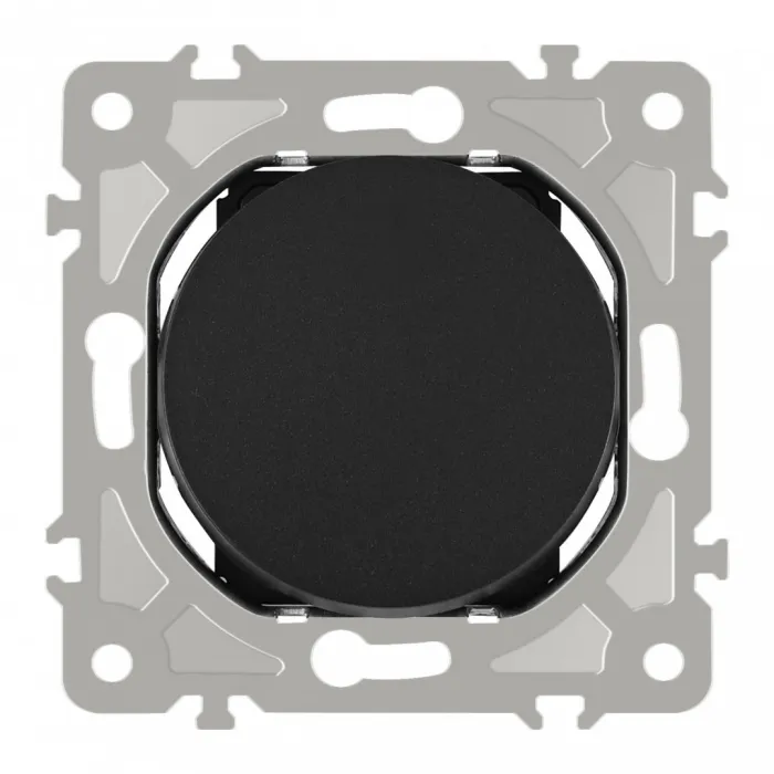 Выключатель одноклавишный, 10AX 250V 202.30-1.black от ImperiumLoft