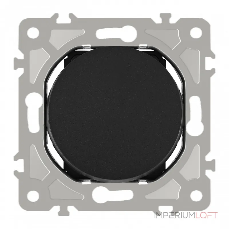 Выключатель одноклавишный, 10AX 250V 202.30-1.black