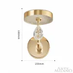 Бра светодиодный Arte Milano Ferrara-72210 272210/1B GD