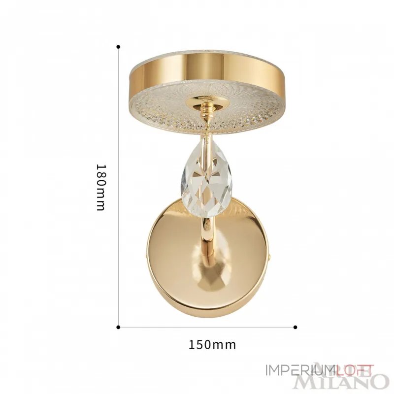 Бра светодиодный Arte Milano Ferrara-72210 272210/1B GD