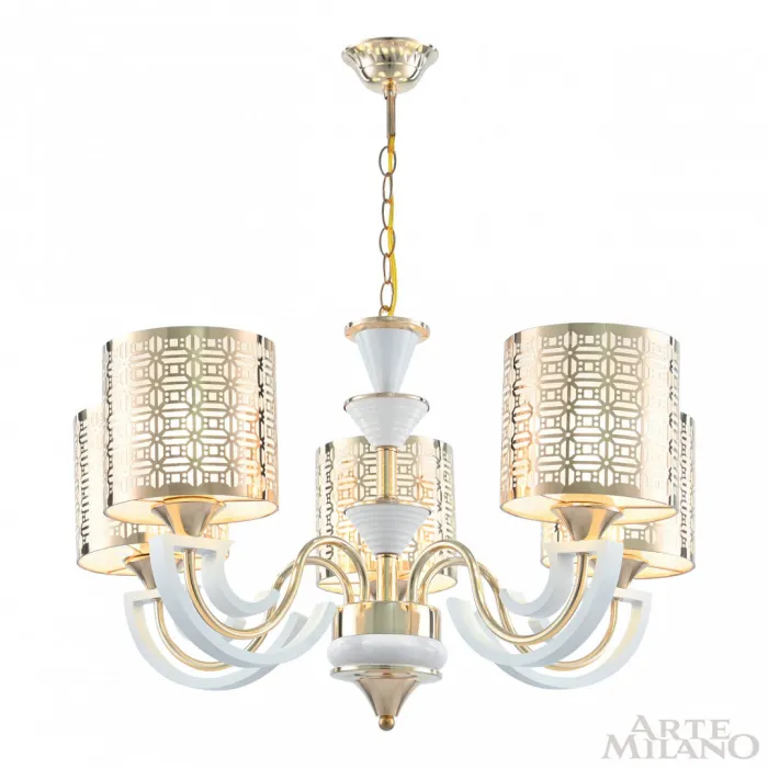Люстра подвесная Arte Milano Florentia-8857 308857/5 Wh/Gd от ImperiumLoft