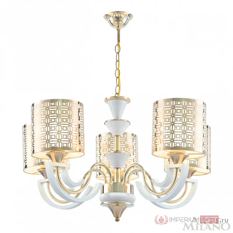 Люстра подвесная Arte Milano Florentia-8857 308857/5 Wh/Gd от ImperiumLoft