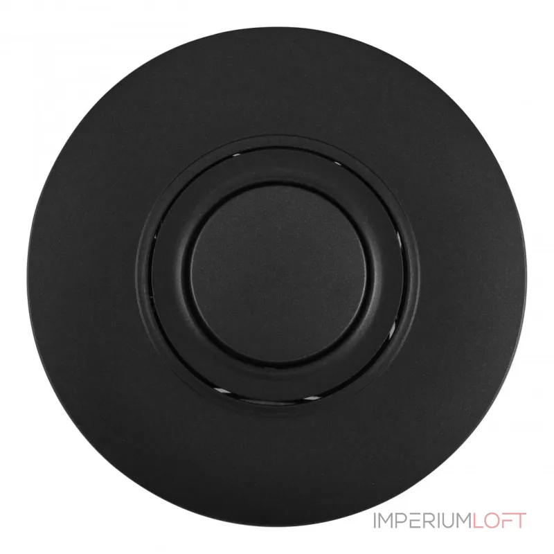 Диммер круглый 500W с рамкой однопостовой Arte Milano SET08-1-48-1 black от ImperiumLoft