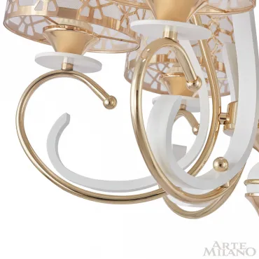 Люстра подвесная Arte Milano Florentia-1237 301237/5 Wh/Gd от ImperiumLoft