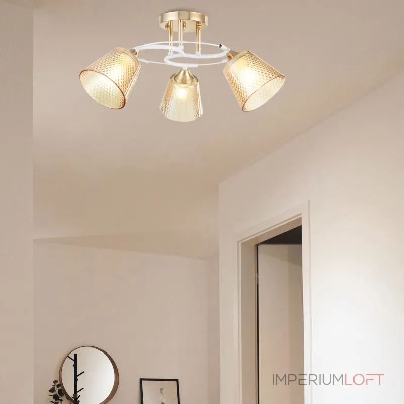 Потолочная люстра Arte Milano AMALFI-323006 323006/3 FG+WT Потолочная люстра Arte Milano AMALFI-323006 323006/3 FG+WT