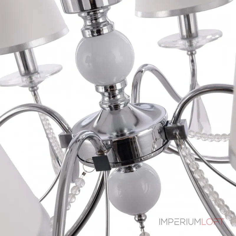 Подвесная люстра Arte Milano AM342109 342109/8 CR+LWT Подвесная люстра Arte Milano AM342109 342109/8 CR+LWT