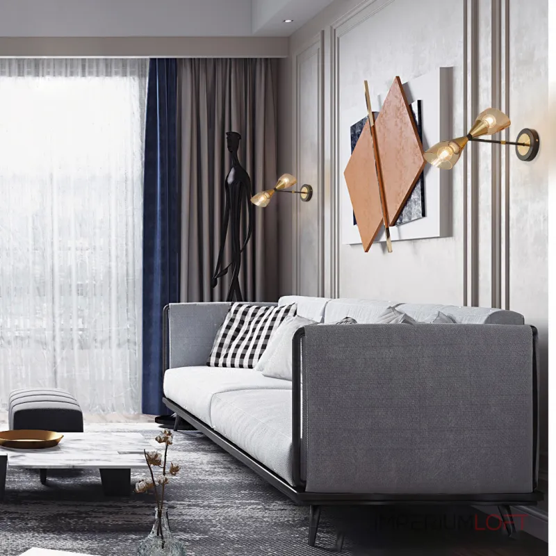 Бра Arte Milano Neapolis-76708 276708/2B BK/GD Бра Arte Milano Neapolis-76708 276708/2B BK/GD