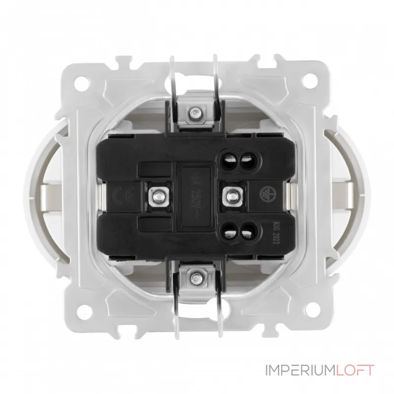 Розетка двойная с заземлением, 16A 250V 202.40-2.white