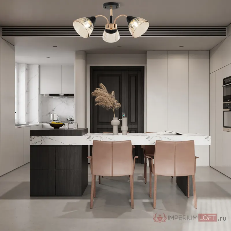 Люстра Arte Milano Napoli-320119 320119/3 FG+BK от ImperiumLoft