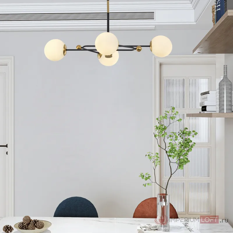 Люстра Arte Milano Neapolis-72708 272708/4 BK/GD от ImperiumLoft