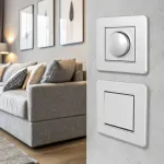 Комплект - диммер 500W с рамкой однопостовой Arte Milano SET16-1-48-1 silver от ImperiumLoft