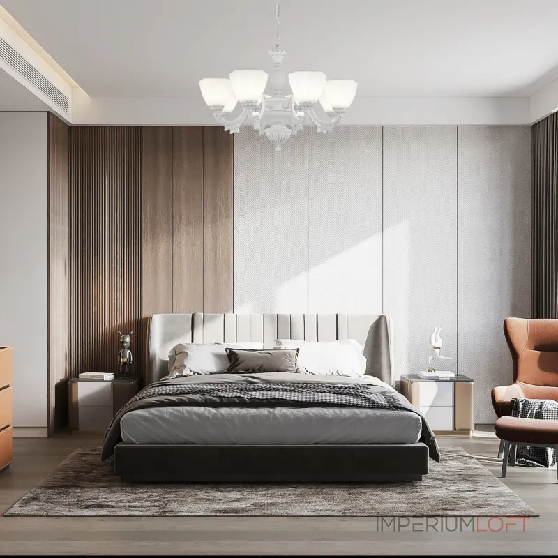 Подвесная люстра Arte Milano AM342837 342837/8 WT+SL Подвесная люстра Arte Milano AM342837 342837/8 WT+SL