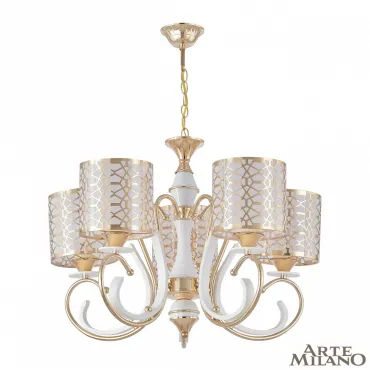 Люстра подвесная Arte Milano Florentia-1237 301237/5 Wh/Gd