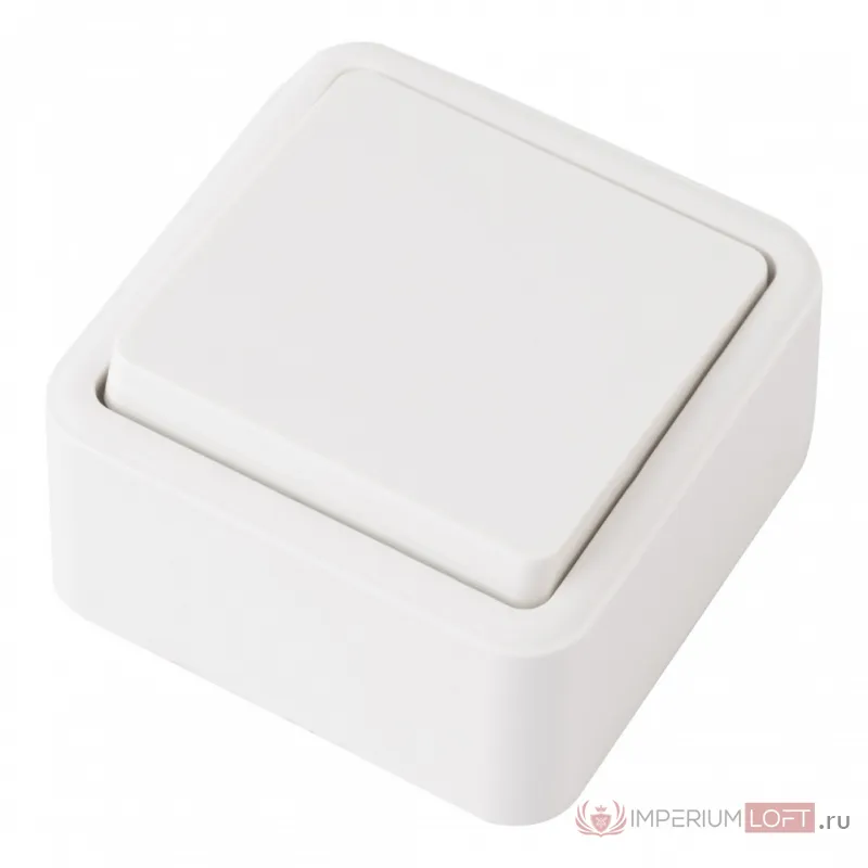 Выключатель одноклавишный проходной (на 2 направления), 10AX 250V 310.32-1.white от ImperiumLoft