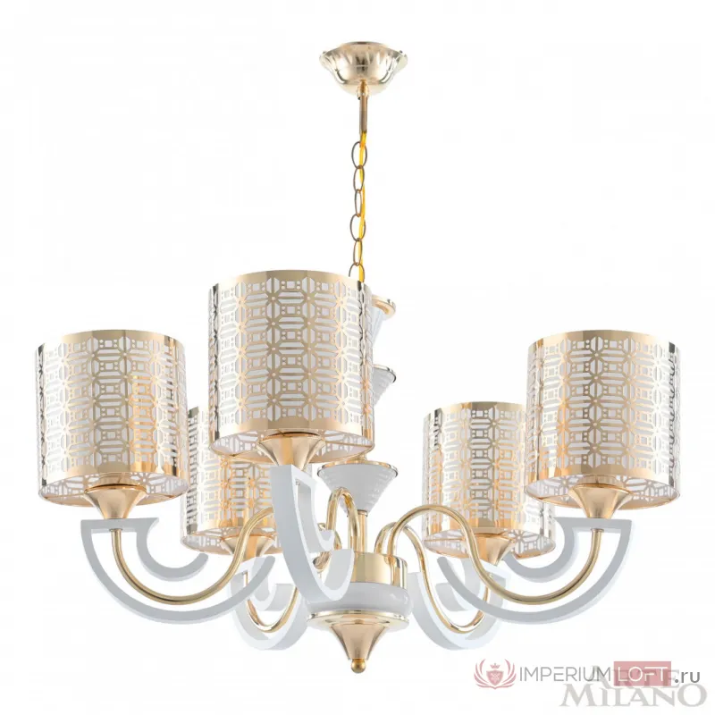 Люстра подвесная Arte Milano Florentia-8857 308857/5 Wh/Gd от ImperiumLoft