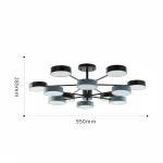 Светильник светодиодный Arte Milano Ferrara 250906/12B Bk/Gr