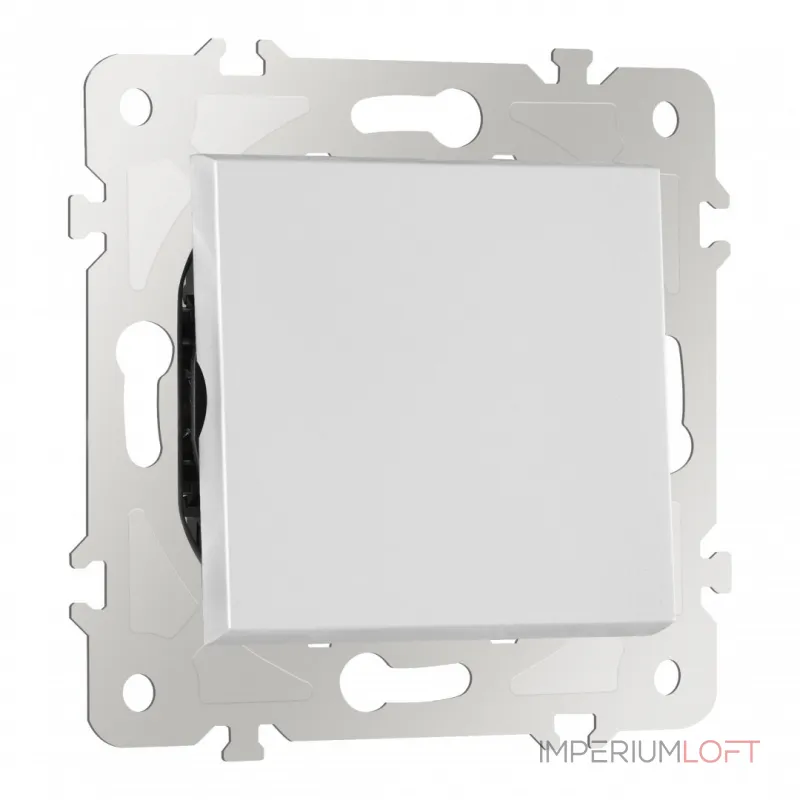 Выключатель одноклавишный, 10AX 250V 203.30-1.silver от ImperiumLoft