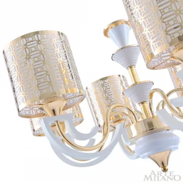 Люстра подвесная Arte Milano Florentia-8857 308857/5 Wh/Gd от ImperiumLoft