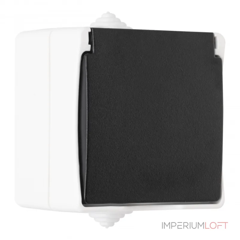 Розетка с заземлением и шторками, 16A 250V 309.40-1.grey от ImperiumLoft