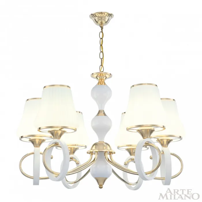 Люстра подвесная Arte Milano Florentia-2387 302387/6 Wh/Gd от ImperiumLoft