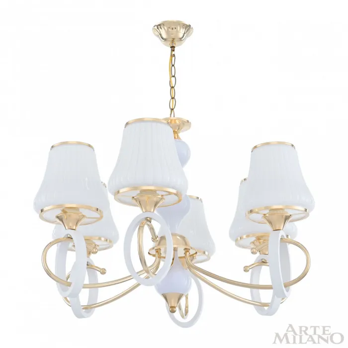 Люстра подвесная Arte Milano Florentia-2387 302387/6 Wh/Gd от ImperiumLoft