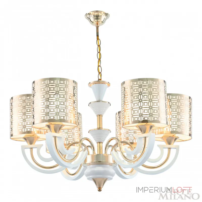 Подвесная люстра Arte Milano Florentia-8857 308857/6 Wh/Gd Подвесная люстра Arte Milano Florentia-8857 308857/6 Wh/Gd
