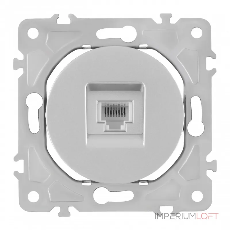 Розетка интернет, RJ45 202.45-1.silver Розетка интернет, RJ45 202.45-1.silver