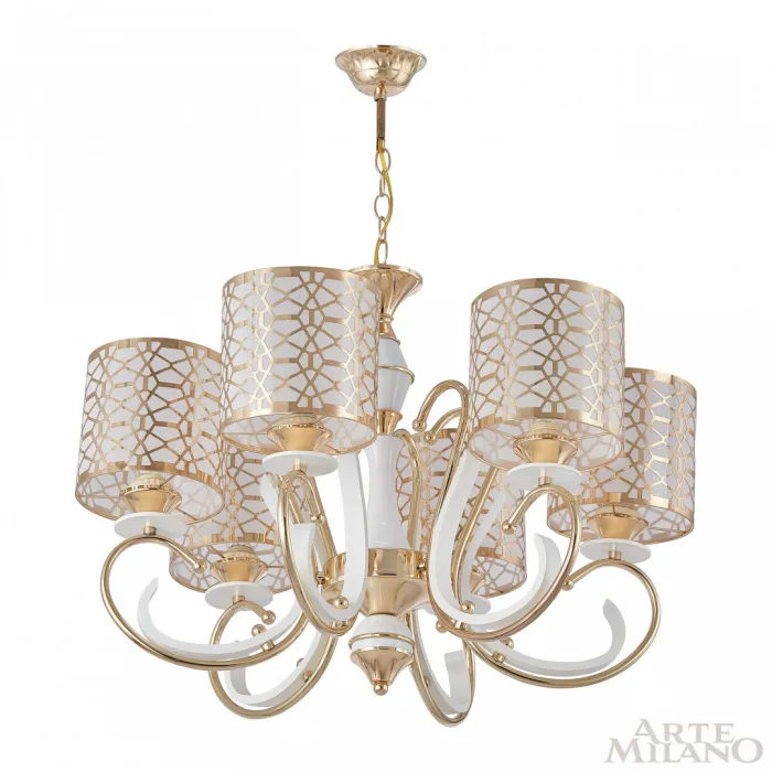 Люстра подвесная Arte Milano Florentia-1237 301237/6 Wh/Gd от ImperiumLoft