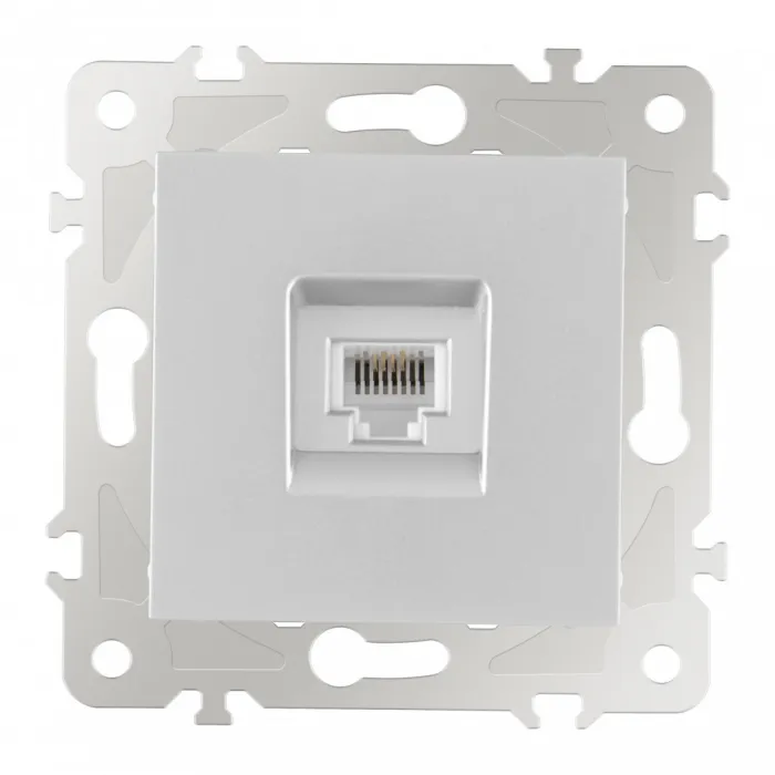 Розетка телефонная RJ11 203.51-1.silver от ImperiumLoft