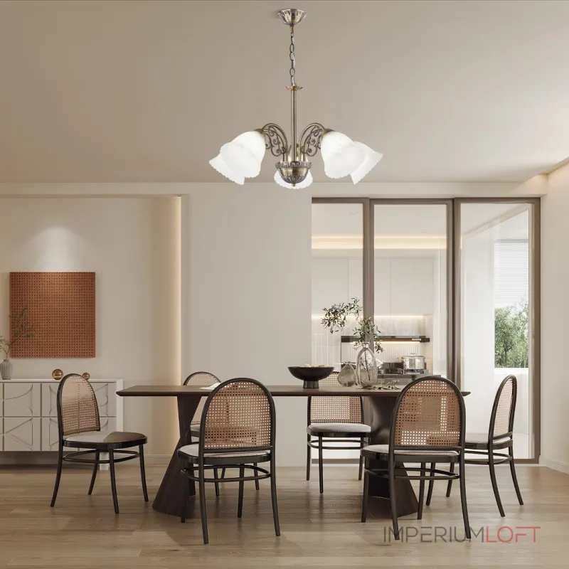 Подвесная люстра Arte Milano Amalfi-8544 338544/5 AB Подвесная люстра Arte Milano Amalfi-8544 338544/5 AB