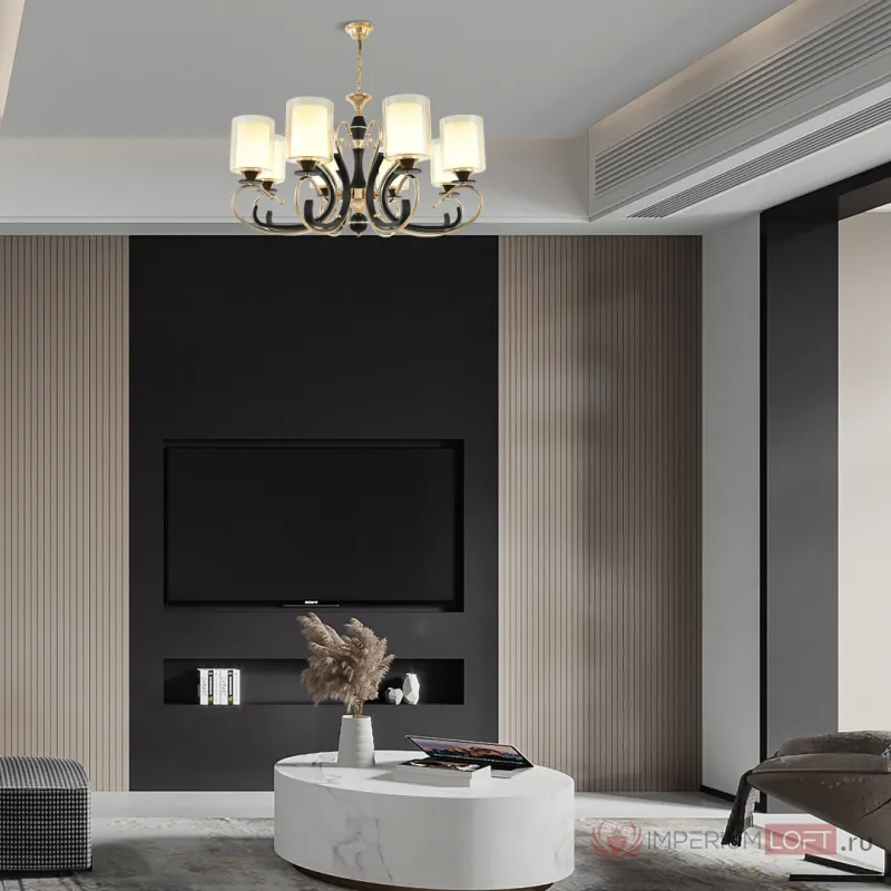 Люстра подвесная Arte Milano Florentia-2237 302237/8 Bk/Gd от ImperiumLoft