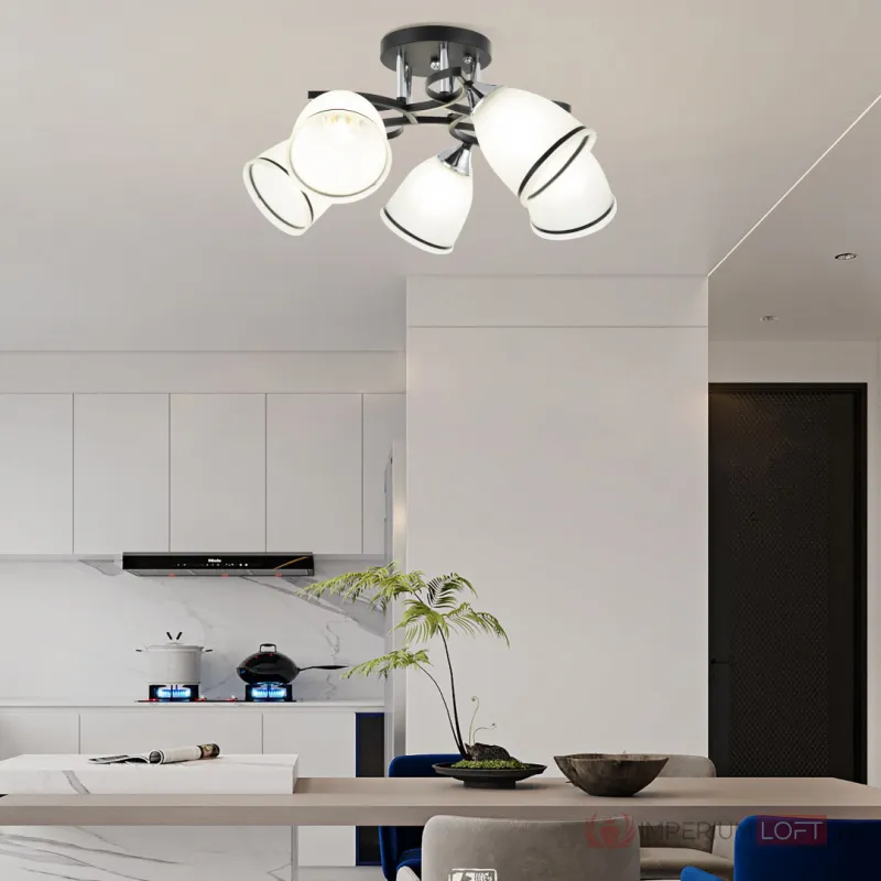 Люстра Arte Milano AMALFI-325885 325885/5A BK+CR от ImperiumLoft