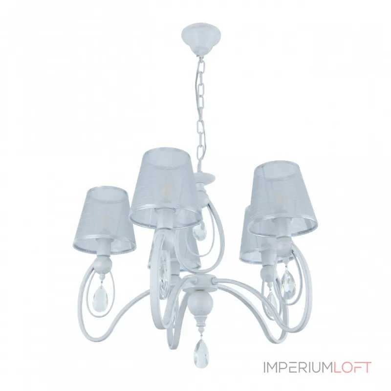 Подвесная люстра Arte Milano AM347203 347203/5 WT+SL Подвесная люстра Arte Milano AM347203 347203/5 WT+SL