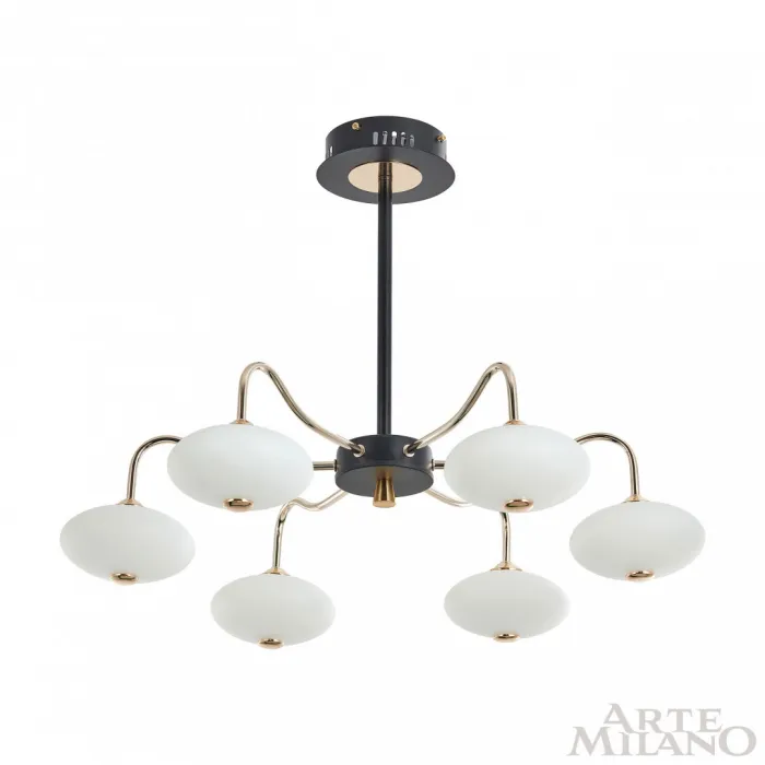 Люстра светодиодная Arte Milano Neapolis-73908 273908/6 BK/GD от ImperiumLoft