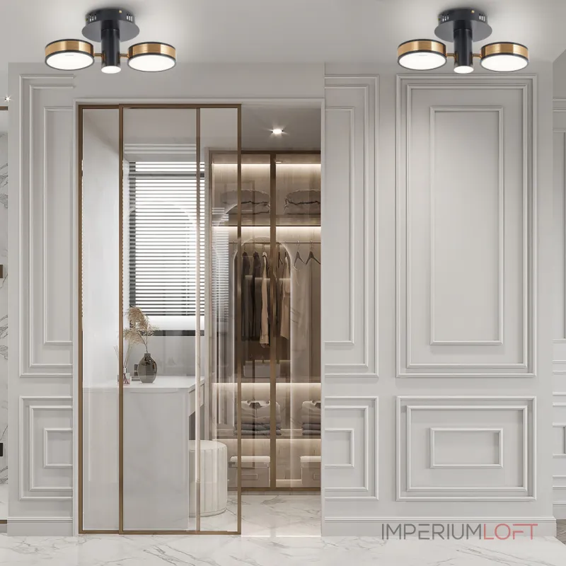 Светильник светодиодный Arte Milano Ferrara-71040 271040/2R BK/GD