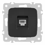 Розетка интернет, RJ45 205.45-1.black