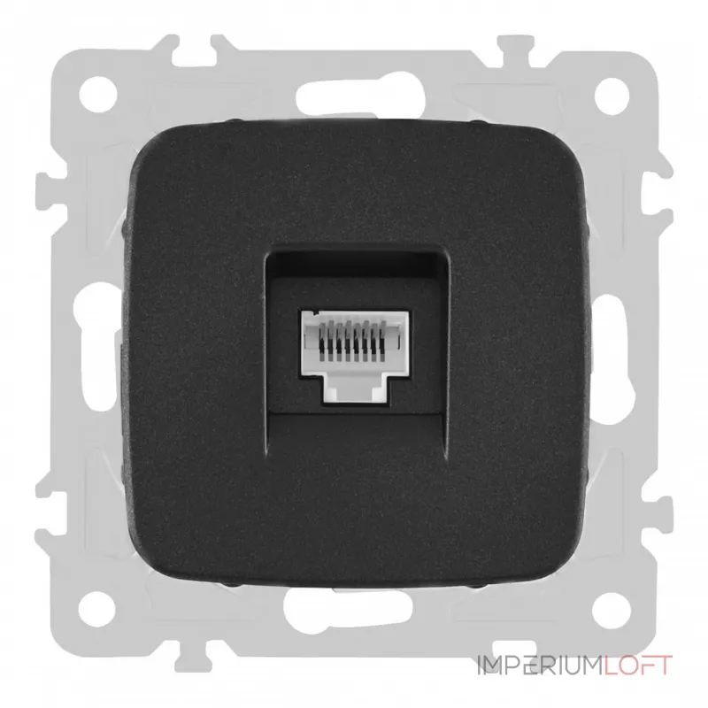 Розетка интернет, RJ45 205.45-1.black