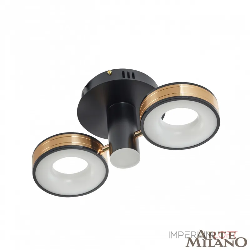 Светильник светодиодный Arte Milano Ferrara-71040 271040/2R BK/GD