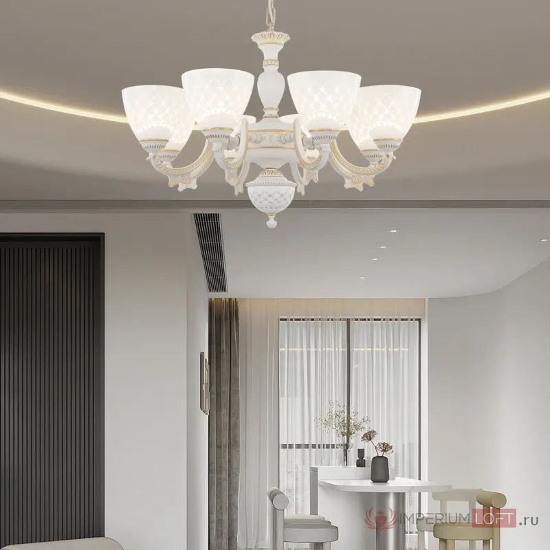 Люстра Arte Milano AM343837 343837/8 WT+G от ImperiumLoft