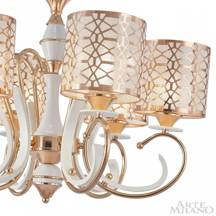 Люстра подвесная Arte Milano Florentia-1237 301237/6 Wh/Gd от ImperiumLoft
