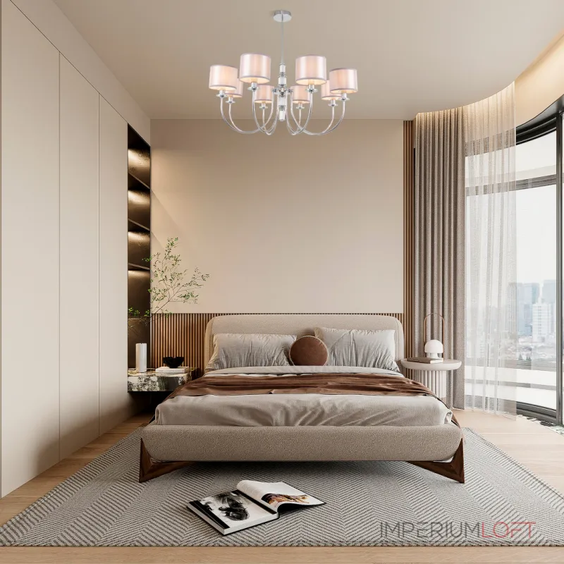 Люстра на штанге Arte Milano AM348401 348401/8 CR Люстра на штанге Arte Milano AM348401 348401/8 CR