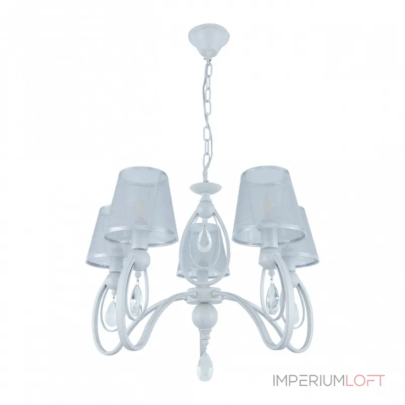 Подвесная люстра Arte Milano AM347203 347203/5 WT+SL Подвесная люстра Arte Milano AM347203 347203/5 WT+SL