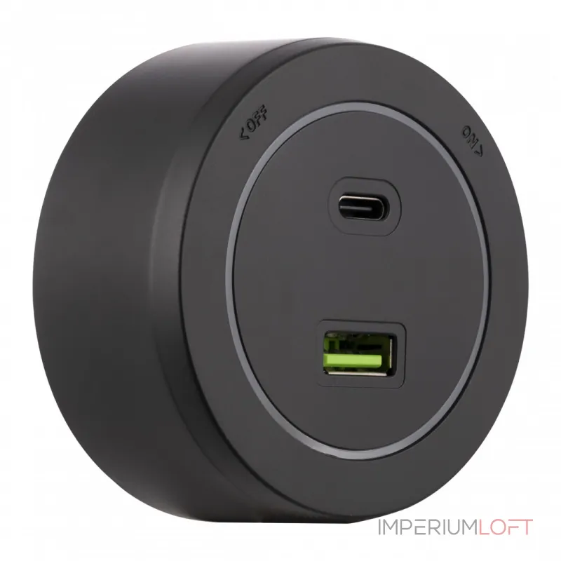Трековая розетка, 3.1A 250V 399731TS/USB-Type-C Black от ImperiumLoft Трековая розетка, 3.1A 250V 399731TS/USB-Type-C Black от ImperiumLoft