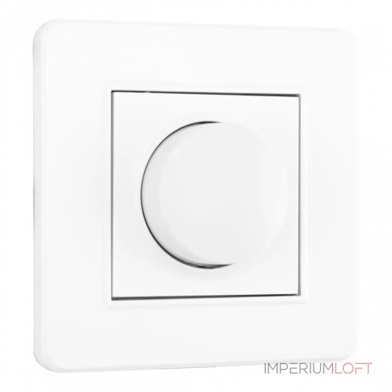 Комплект - диммер 500W с рамкой однопостовой Arte Milano SET16-1-48-1 white Комплект - диммер 500W с рамкой однопостовой Arte Milano SET16-1-48-1 white