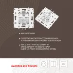 Розетка RJ45 х 2 217.45-2.white